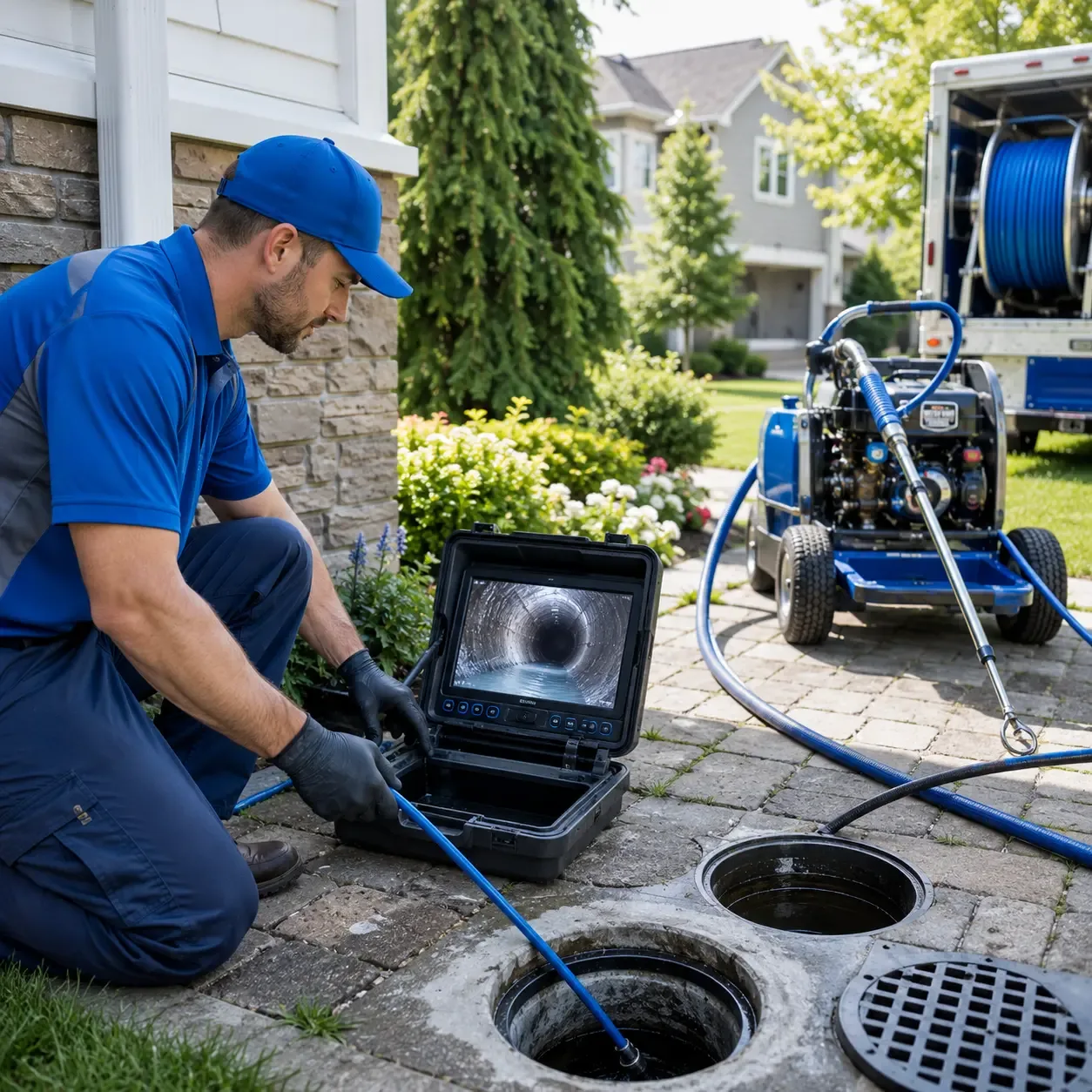 Outdoor drain cleaning professionals serving Virginville, PA